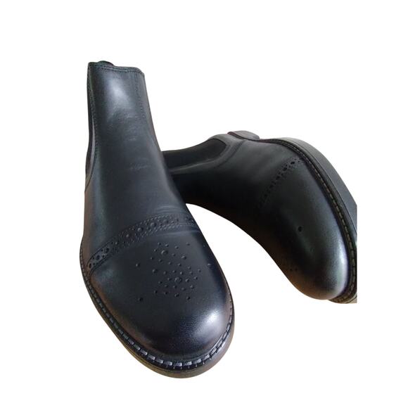 NWO Quirelli Mens Black Borrego Leather Casual Office Wear‎ Booties size 8 main image 6